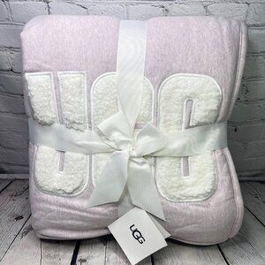 Ugg Lenox Bay Fog Light Purple Throw Blanket NEW